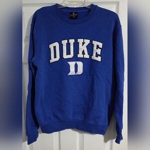 DUKE BLUE DEVILS Colosseum Blue Crewneck Men's Sweater